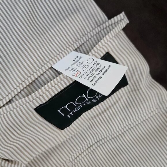 Calvin Klein Men Blazer Three Button Sport Coat Brown Silk Blend Jacket Size 42R - Picture 8 of 9